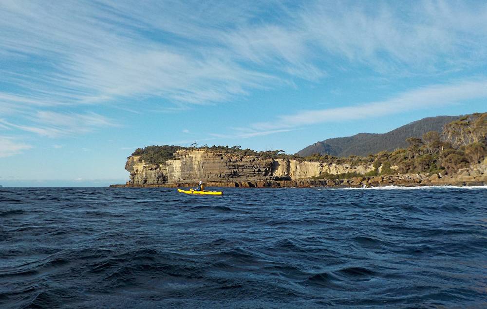 Leaving Pirates Bay on the Tasman Peninsula